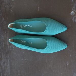 Seafoam Green Vivaia Ballet Flats 38.5